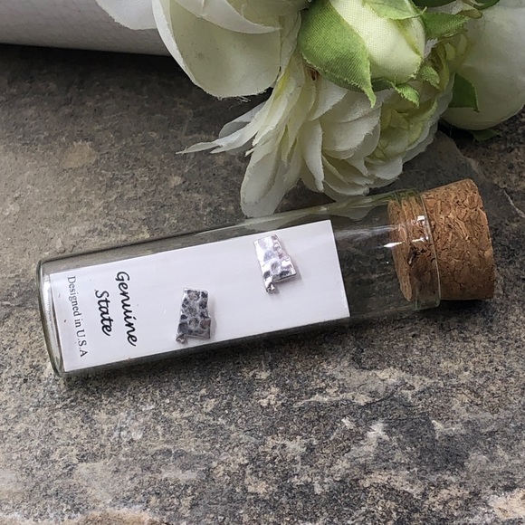 Mini Alabama State Shape Map Stud Earrings Alabama Alabama Alabama Alabama - Picture 1 of 5